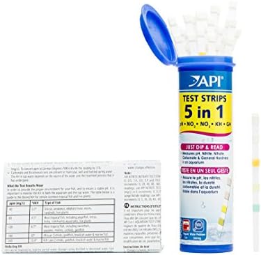 API 5-in-1 Test Strips Freshwater and Saltwater Aquarium Test Strips 25-Count - Image 3