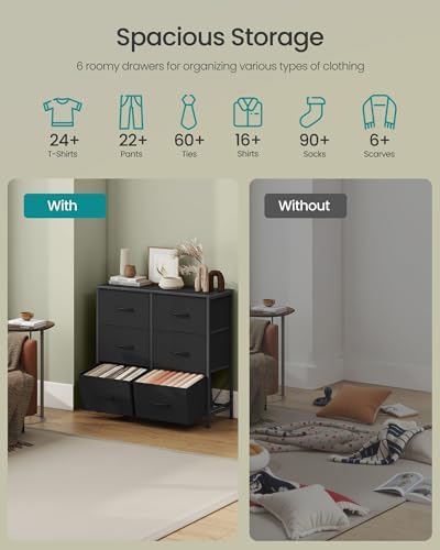 SONGMICS Dresser for Bedroom, Tall Dresser - Image 4