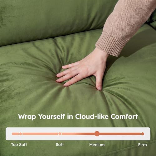 119" Modular Sectional Cloud Sofa, No Assembly Boneless Couch - Image 6