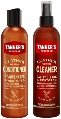Tanner's Preserve Leather Cleaner & Conditioner Duo Pack, Rejuvinates & by TannersPreserve