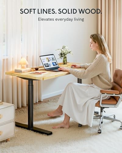 FLEXISPOT 63" x 24" Solid Wood Standing Desk - Image 3
