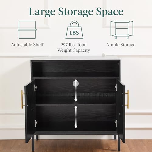 Best Choice Products Rattan Sideboard Buffet Cabinet, Entryway Table, Accent - Image 6