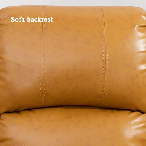 A Ainehome 3 Pieces Living Room Furniture Sets, Manual Leather Recliner Sofa Set - Image 7