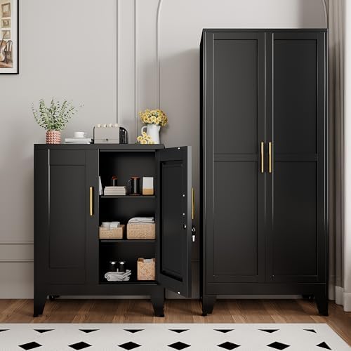 GAIOUS 36" Tall Metal Storage Cabinet - Image 2