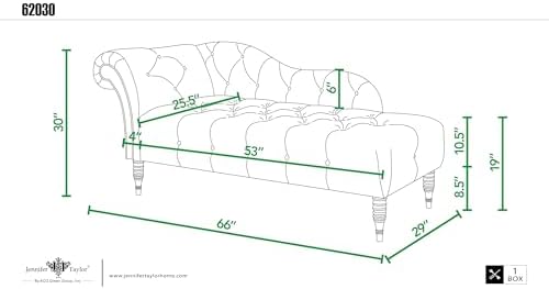 Jennifer Taylor Home Samuel Tufted Roll Arm Chaise Lounge, Ash Rose Pink Velvet - Image 3