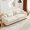 94" Modular Sectional Sofa, Velvet Upholstered Couches by Wunlerlant