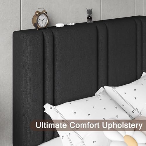 Einhomn Upholstered Twin Size Bed Frame - Image 4