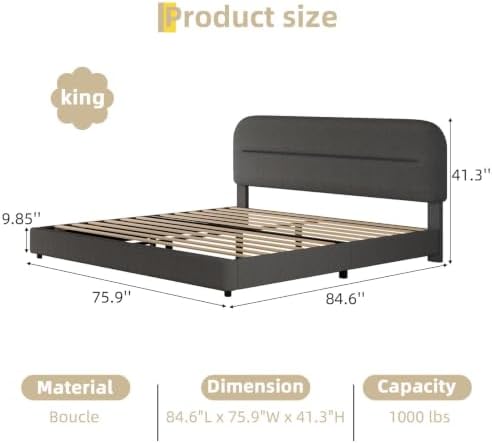 HOMBCK King Bed Frame - Image 2