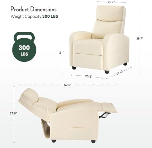 Recliner Chair, Recliner Sofa Fabric - Image 2