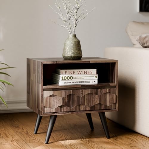 Bme Georgina Solid Wood Nightstand - Image 2