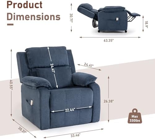 Recliner Chair for Adults, Reading Chair - Image 2