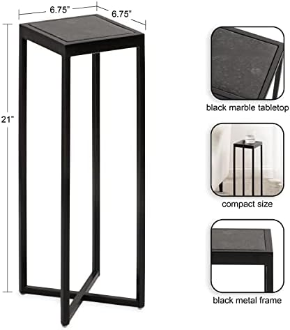 Kate and Laurel Jaspur Modern Square Drink Table, Decorative Contemporary - Image 3