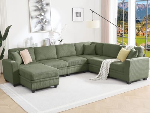 127" Modular Sectional Couch by Enjoyacomfortablehomelife