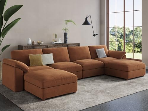 EASE MOOSE U Shape Sectional Modular Sofa, Comfortable Modern Oversized - Image 5
