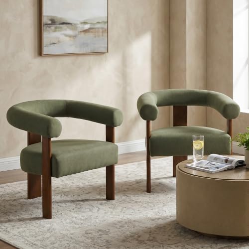 VKNOW Barrel Accent Chairs Set of 2 - Image 3
