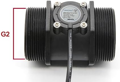 2" Water Flow Sensor Food-Grade Switch Hall Effect Flowmeter Fluid Meter - Image 4