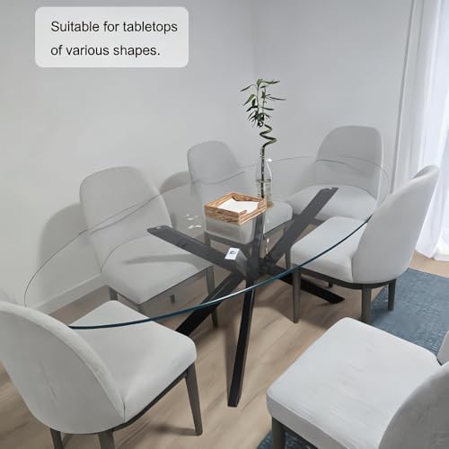 Modern Table Base Black 29" Metal Dining Table Legs - Image 3