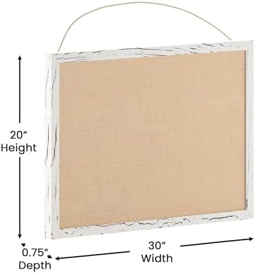 Flash Furniture Rustic Wall Mount Linen Board, - Image 6