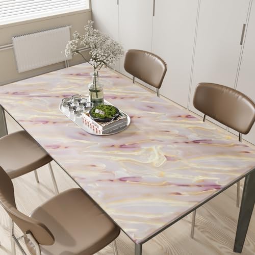 CRE8TIVE Wide 24"x118" Gold Pink Marble Contact Paper Peel and Stick Matte - Image 6