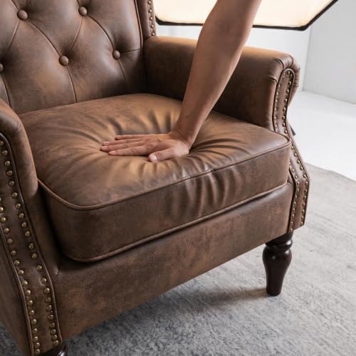 NicBex Lounge PU Recliner Chair, Diamond Quilted Accent Armchair - Image 6