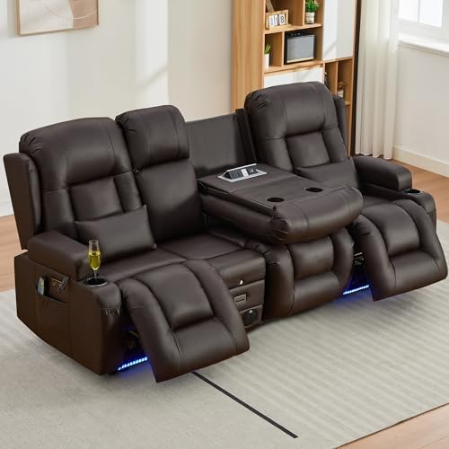 URRED Power Loveseat Recliner Sofa - Image 2