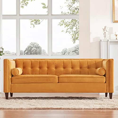58" Velvet Sofa, 2-Seater Couch - Image 4