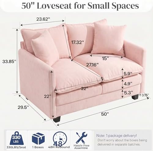 2-Seater Cloud-Like Loveseat Sofa - Image 2
