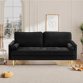 67" Velvet Loveseat Sofa Couch, Tufted Upholstered 2-Seater Couch by RXRRXY