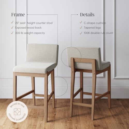 Nathan James Gracie Modern Counter Height Bar Stool - Image 5