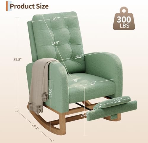 GarveeHome Nursery Rocking Chair - Image 2