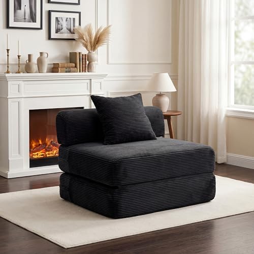 Futon Sofa Bed Modular Loveseat Sleeper Folding Pull Out Couch by HouseMila