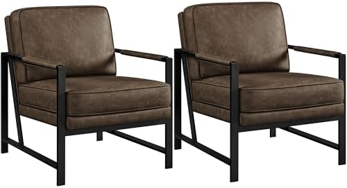 Yaheetech Mid-Century Modern Accent Chairs Set of 2 by Yaheetech