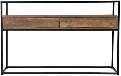 SEI Furniture - Olivern Glass Top Console Table - Transitional Design - Image 5