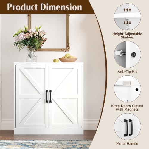 Letaya 36" Metal Storage Cabinet, Office/Bathroom - Image 5