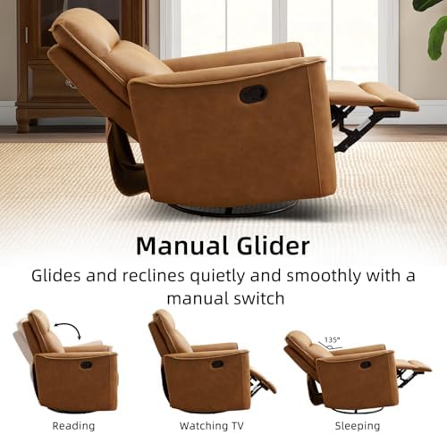 CANMOV Swivel Rocker Recliner Set of 2, Glider Rocking Chair, Nursing Chairs - Image 7