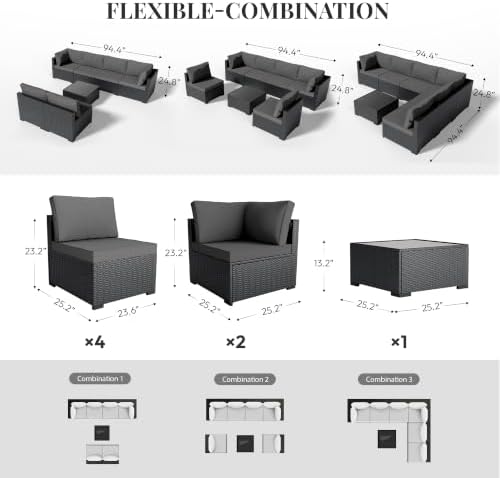 WWR Patio Furniture Set 7 Piece - Image 2