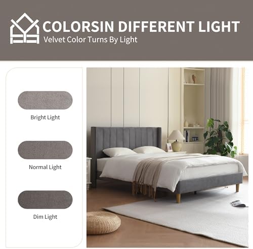 YUHUASHI Queen Bed Frame，Platform Bed - Image 6