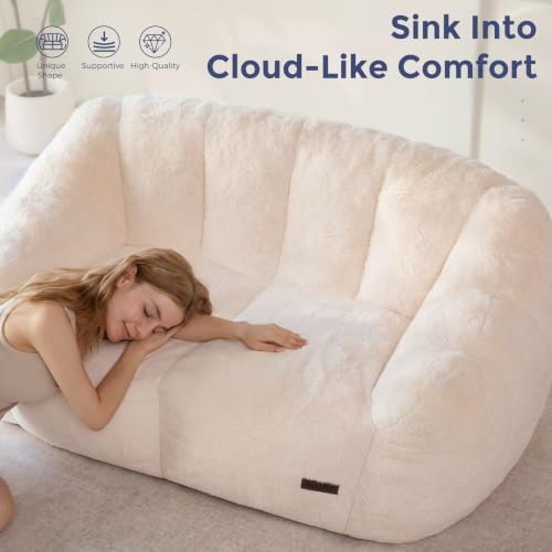 MAXYOYO Bean Bag Chair, Comfy Bean Bag Sofa - Image 6