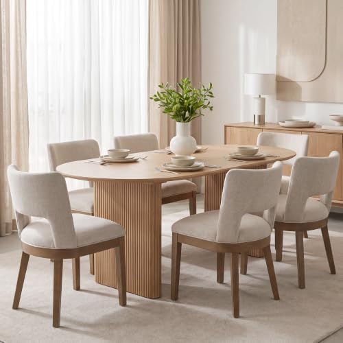 Mid-Century Modern Kitchen Dining Chairs Set of 6 by DMFurniture