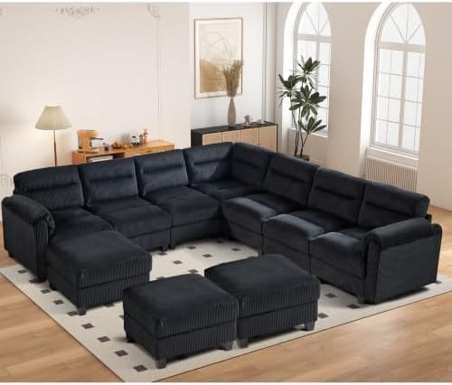HAOMARKETS 115" Modular Sectional Sofa Couch by HAOMARKETS