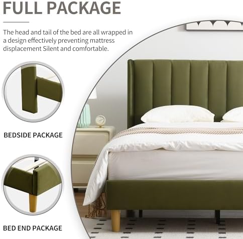 YUHUASHI Full Bed Frame，Platform Bed - Image 7