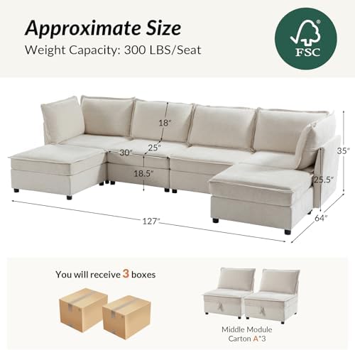 HULALA HOME Modular Sectional Sofa - Image 2