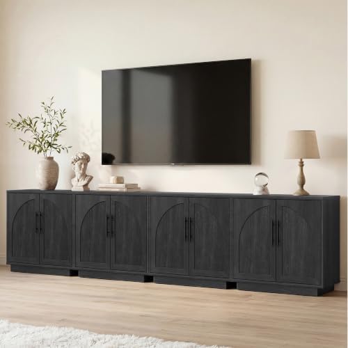 Fatmok Arched Sideboard Buffet Accent Cabinet, 31.5" Credenza by Fatmok