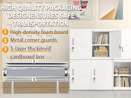 PAOFIN 24.4" H Metal Locker Storage Cabinet - Image 7