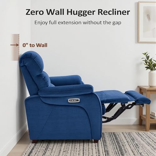 MCombo Zero Wall Hugger Power Loveseat Recliner Sofa - Image 3