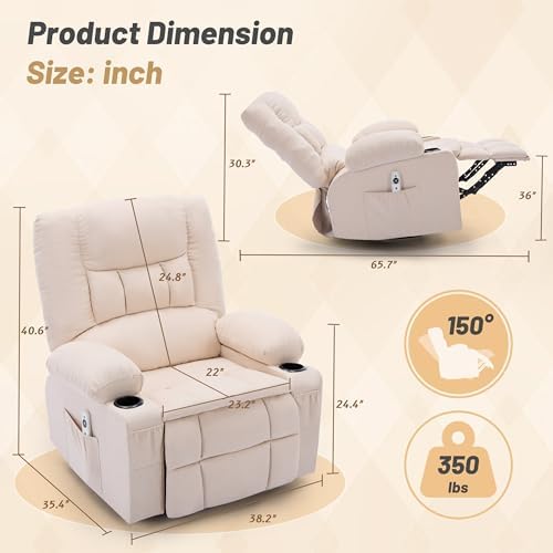 Oversized Swivel Rocker Recliner Chair - Image 2