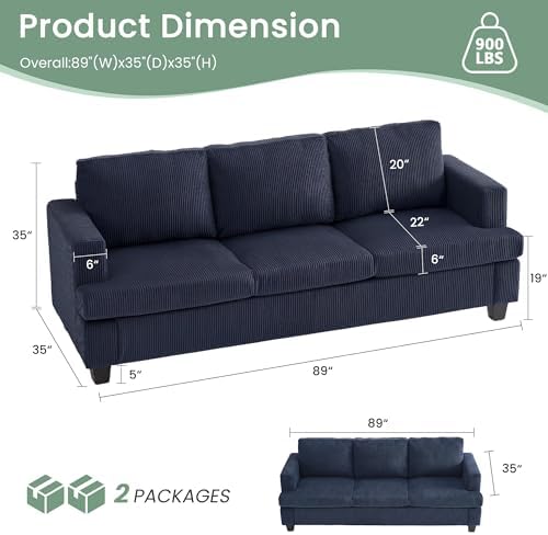 Fiona's magic 3 Seater Sofa Couch - Image 2
