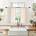YoungsTex Linen Curtains 36 Inch Length by YoungsTex
