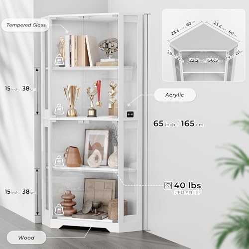 BROTTAR Lighted Corner Display Cabinet - Image 2
