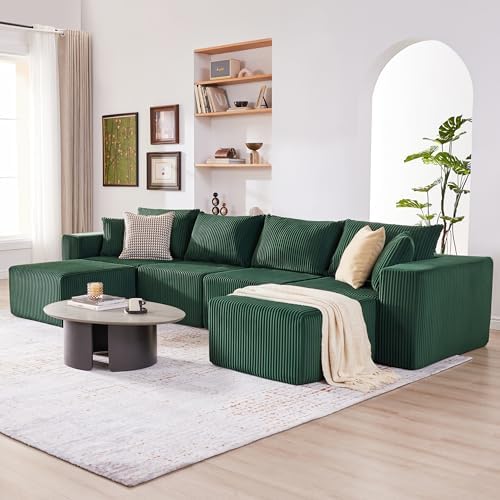 135.4" Modular Boneless Couch, Sectional Couches - Image 6